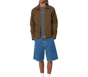 Veste de travail en toile robuste pour homme, coton sergé, col rabattu, poches latérales, fermeture éclair sur le devant, veste de travail pour homme - Product Image 5