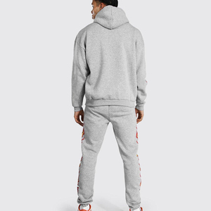 ชุดวอร์มขาบานฮิปฮอปวินเทจสำหรับผู้ชายชุดมีฮู้ดพิมพ์ลายสกรีนพร้อมโลโก้ชุดเล่นกีฬามีสไตล์ - Product Image 2