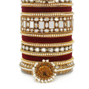 Wholesale Indian Style Churiya <b>Bangle</b> <b>Set</b> for Wedding Latest Design Hand Made Bridal <b>Bangles</b> <b>Sets</b> for Ladies - Product Image 5