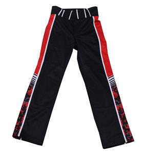 Panel lateral de color rojo Pantalón de juego de béisbol negro Pantalones de softball cómodos para jóvenes Cómodos - Product Image 1