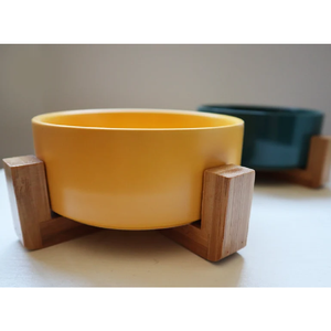 Handcrafted Wholesales Wood Single <b>Bowl</b> <b>Stand</b> Raised Pet <b>Bowls</b> <b>Dog</b> Supplies Made in Vietnam - Product Image 2
