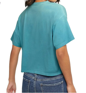 Women's 100% Cotton Crop <b>Top</b> Most Fashionable O-Neck T-Shirt Loose Fit Cropped Style Custom Printed for Summer - Product Image 6