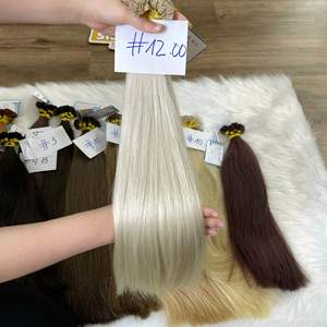Vente du vendredi noir! 100% paquets de tissage de cheveux humains Remy pointe plate beaucoup de couleurs du Vietnam prêt à expédier - Product Image 1