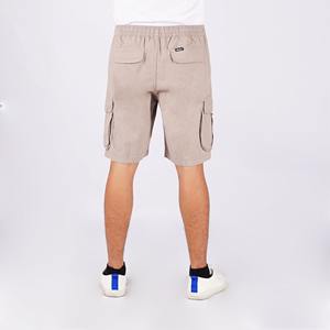 Shorts d'hiver sportifs pour hommes, imprimés, respirants, en toile, taille mi-haute élastique, séchage rapide, anti-plis, multi-poches, pour l'extérieur, 100% coton - Product Image 6