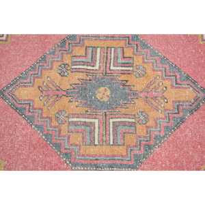 Tapis turc vintage 3,6x5,9 pi (109x179 cm), tapis persan rouge - Product Image 5