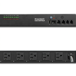 Neutral <b>Remote</b> Reboot PDU 115V 30A NEMA 5-15/20R With Power Monitor Web SNMP Control - Product Image 1