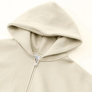 Sudaderas con capucha recortadas bordadas de gran tamaño lavadas con ácido rasgadas apliques desgastados negros Boxy Fit Pullover 100% algodón hombres - Product Image 2