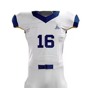 Tenues de football américain personnalisées, ensembles courts, haute qualité, 100% polyester, séchage rapide, respirant, pour clubs, joueurs professionnels - Product Image 4