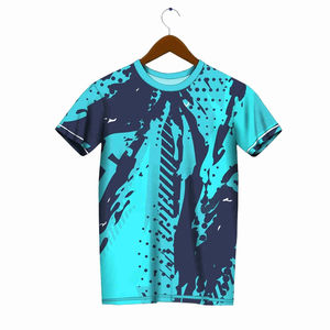 เสื้อยืดแขนสั้นลายกราฟิกสำหรับผู้ชายเสื้อยืดพิมพ์โลโก้พัฟออกแบบได้ตามที่ต้องการ - Product Image 5