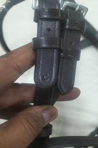 Bride anglaise en cuir véritable, excellente qualité, taille personnalisée, raccords en laiton massif faits à la main, fabricant indien - Product Image 6