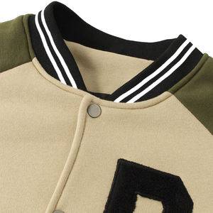 Meilleure vente veste en laine avec Logo et couleur personnalisée pour homme, avec patchs de broderie Chenille pour l'hiver en solde - Product Image 3