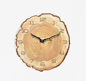 Horloge murale suspendue moderne pour la maison, le bureau, l'hôtel, le Restaurant, décoration murale en bois, métal, forme ronde, couleur marron - Product Image 4