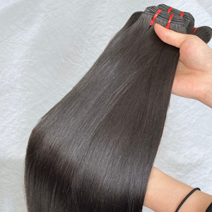 Mèches indiennes Remy vierges et droites à cuticule alignée Vente en gros de cheveux noirs bruts non traités Vendeur direct d'Inde - Product Image 2