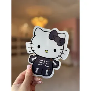 กาวติดขนตาปลอมลายเฮลโลคิตตี้โครงกระดูกฮาโลวีน - Product Image 1