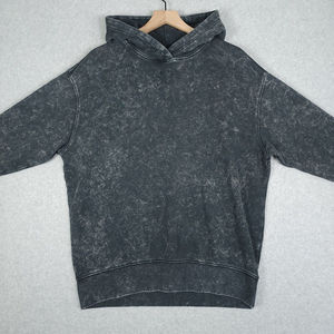 Sweat-shirts à capuche pour hommes entièrement personnalisés, effet délavé, brodés, haute qualité, 100% coton molletonné, écologiques, vêtements d'hiver respirants, sur mesure - Product Image 4