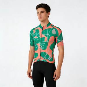 Maillot de cyclisme unisexe léger et respirant à manches courtes, design tendance, séchage rapide, idéal pour le vélo de route et les trajets urbains - Product Image 1