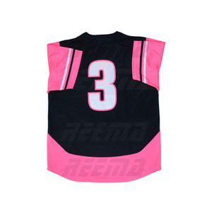 100% poliéster Micro sarga malla secado rápido cómodo 2 botones manga corta béisbol Jersey camiseta tamaño personalizado XXL XL L M S - Product Image 2