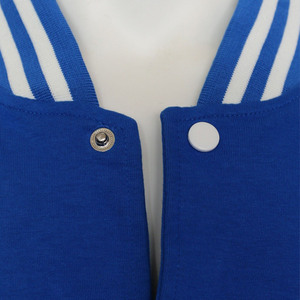 2026 Customized Designs <b>Men's</b> Distress Embroidery Blue and <b>White</b> Varsity CollegeBaseballjacket for <b>men</b> DDP Shipping - Product Image 4