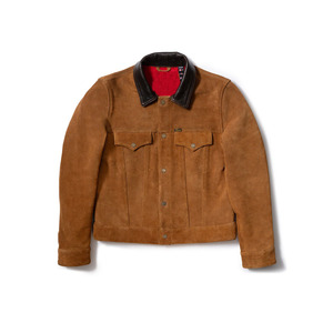 Veste vintage en daim noir à franges : manteau de cowboy