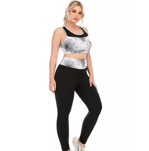 ชุดเลกกิ้งเปิดไหล่หนึ่งข้างชุดบราเสื้อผ้าเล่นโยคะระบายอากาศได้สำหรับเล่นกีฬาโยคะเข็มขัดด้านหน้าแบบเอวปานกลาง - Product Image 5