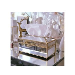 Joyero de latón y vidrio decorativo hecho a mano indio, diseño personalizado, joyero de vidrio y latón antiguo, exportador mayorista - Product Image 1