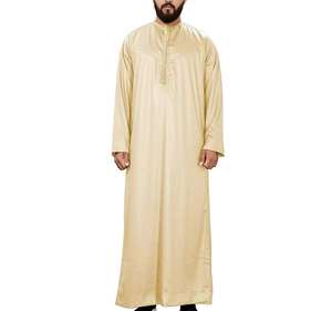 Nouvelle robe longue traditionnelle musulmane pour hommes, mode arabe de Dubaï, thobe jubba kaftan, prière de l'Aïd, vente chaude, robes décontractées pour hommes - Product Image 4
