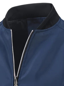 Chaqueta Bomber de Invierno para Hombre, de Alta Calidad, Ligera, de Lona, Último Diseño, en Oferta en Línea, con Decoración Bordada - Product Image 4