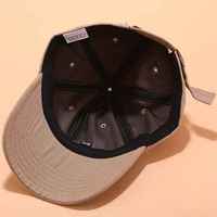 Casquette de baseball 6 panneaux en toile perforée, imperméable, avec logo en patch de caoutchouc découpé au laser sur mesure, style sport et mode courante