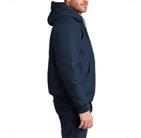 Vente en gros de vestes polaires à capuche de haute qualité pour hommes en plein air grande taille vestes polaires pour hommes en coton pour l'hiver