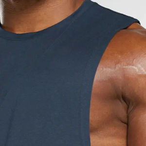 2025 nouveauté hommes été débardeur haute qualité 100% coton respirant Style décontracté strass à la mode en gros pas cher prix - Product Image 6