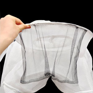 Ropa protectora de apicultura de miel, traje de abeja plegable, doble cremallera, sombrero a prueba de abejas, velo, chaqueta dividida transpirable para apicultores - Product Image 5