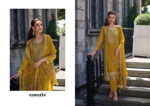 Nouvel arrivage spécial tenue de festival haute sur demande meilleur costume Salwar en organza doux et Dupatta avec broderie à prix réduit - Product Image 3