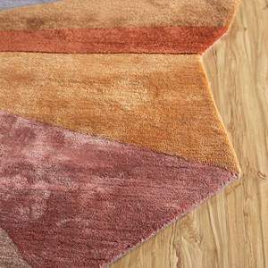 Tapis personnalisé moderne abstrait multi-laine tapis tufté à la main indien fantaisie en peluche Logo modèle tapis ensembles pour cuisine salon - Product Image 4