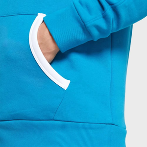 เสื้อกันหนาวมีฮู้ดสำหรับผู้ชาย, เสื้อกีฬาพอดีตัวมีกระเป๋าจิงโจ้ผสมสี - Product Image 6