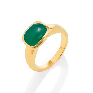 Améthyste HYDRO-bague en argent STERLING 925 plaquée or, pierre précieuse violette, anneau de créateur en argent améthyste HYDRO - Product Image 2