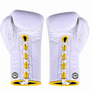 ถุงมือชกมวยสำหรับมืออาชีพของผู้ชายถุงมือหนังแท้สั่งทำ - Product Image 4