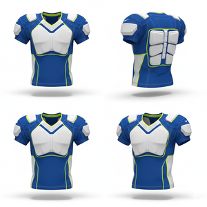 Service OEM en gros pour uniformes de football américain, tailles plus, unis, directement de l'usine, manches courtes, respirants, anti-humidité, séchage rapide - Product Image 6