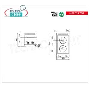 Cuisinière électrique à 2 plaques, 5,2 kW - Product Image 4
