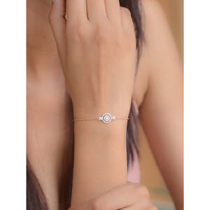 Women's Rose Gold Diamond Cluster <b>Bracelet</b> & Bangle with Elegant Halo Design - Product Image 2