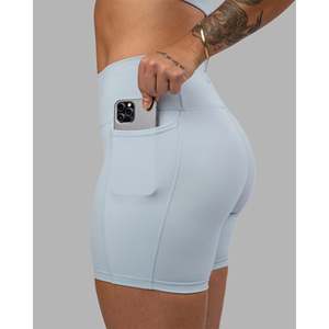 Shorts Fusion de cintura ultra alta de 6 pulgadas para mujer con bolsillos-Skyride - Product Image 1