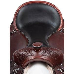Prix de gros disponible, dernière selle de dressage occidentale portable, cuir véritable, siège souple, options personnalisables - Trident - Product Image 2