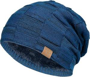 <b>Winter</b> Beanie <b>Hat</b> for Men Knitted <b>Hat</b> <b>Women</b> Thick Wool Neck Scarf Mask Bonnet <b>Hats</b> - Product Image 1
