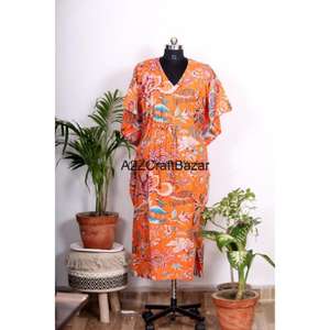 ชุดเดรสผ้าฝ้ายลายดอกไม้สีดำสไตล์อินเดียสำหรับผู้หญิง ความยาวปานกลาง เหมาะสำหรับใส่คลุมชุดว่ายน้ำชายหาด ชายกระโปรงระบายพู่ห้อย ทรงปกติ เหมาะสำหรับฤดูร้อนและฤดูใบไม้ร่วง เอวทรงธรรมชาติ - Product Image 2