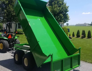 Remolque de descarga de servicio pesado TurfTime Modelo Ancho total 80 Capacidad de remolque 7 toneladas de caballos de fuerza 50-75 HP para tractor - Product Image 3