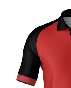 T-shirts polo grande taille de haute qualité pour hommes Vêtements tricotés au design uni avec impression numérique - Product Image 2