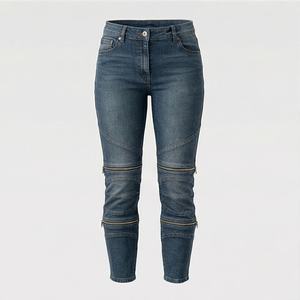 Speedy Industry <b>Women's</b> Vintage Retro Design <b>Stretchy</b> Denim Pants Loose Fit Butt Lift Low Waist Street Ripped Pencil <b>Jeans</b> - Product Image 1