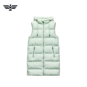 Doudoune longue respirante pour femme, à capuche, épaisse et chaude pour l'hiver, personnalisable, avec extérieur en nylon et rembourrage en polyester, automne/hiver - Product Image 6