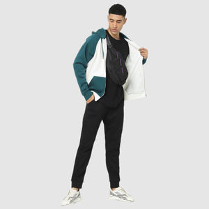 Sweatshirts en molleton zippés unisexes de haute qualité Logo OEM Vêtements d'extérieur zippés confortables avec poches zippées latérales pour l'hiver - Product Image 3