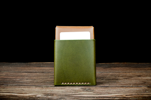 Cartera de cuero Crazy Horse de alta calidad, delgada, Vintage, minimalista, hecha a mano, personalizable, tarjetero clásico - Product Image 6