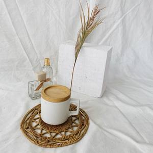 Super Offre Spéciale pas cher prix bas quantité minimale de commande fait à la main motif rond mangé napperons-petit rotin, forme ovale, marron rustique décoration de la maison - Product Image 5